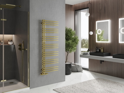 Mexen Neptun decoratieve badkamer radiator 1400 x 500 mm, 420 W, goud - W101-1400-500-00-50