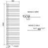 Mexen Neptun dekoratiivne vannitoa radiaator 1600 x 500 mm, 662 W, antratsiit - W101-1600-500-00-66