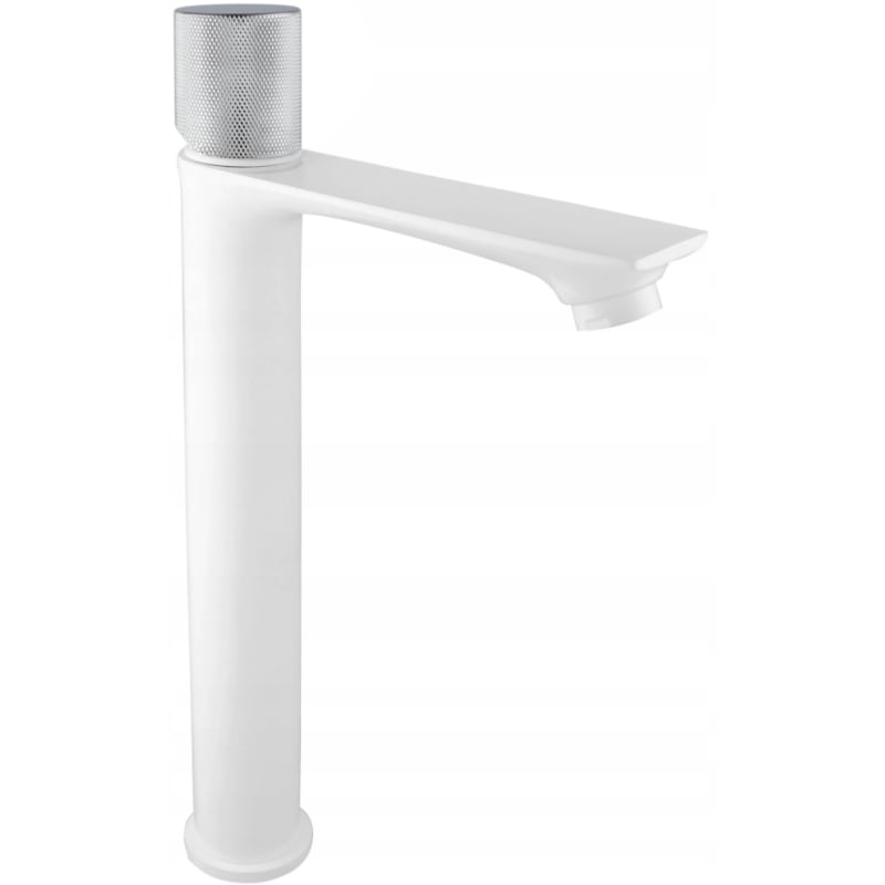 Mexen Royo One high washbasin faucet, white/chrome - 72211-22