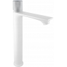 Mexen Royo One hoge wastafelmengkraan, wit/chroom - 72211-22