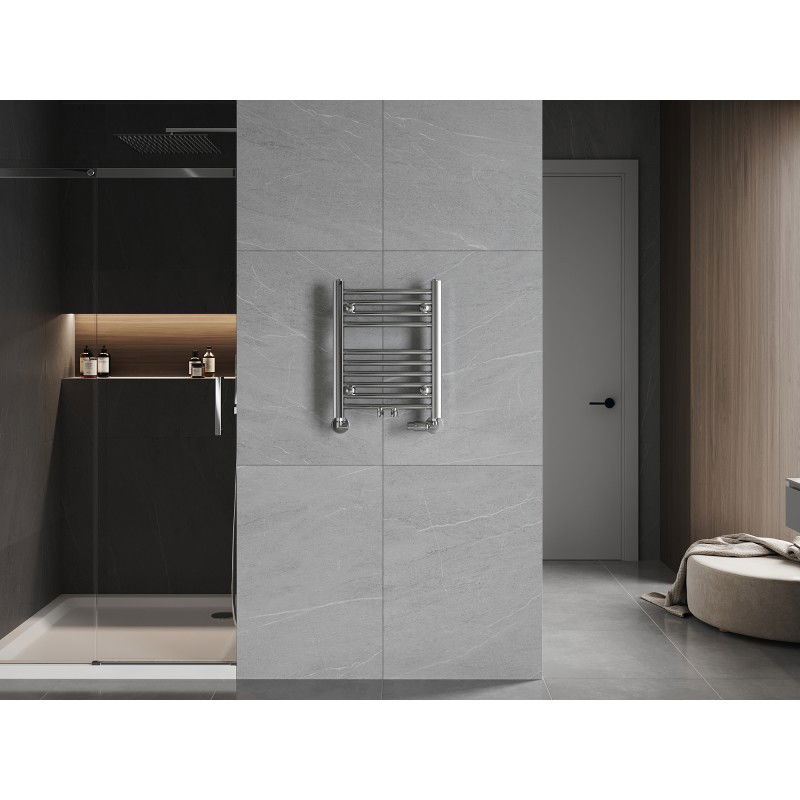 Mexen Ares radiatore da bagno 500 x 400 mm, 142 W, cromato - W102-0500-400-00-01