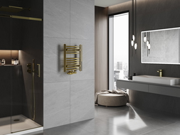 Mexen Ares radiador de casa de banho 500 x 400 mm, 142 W, dourado - W102-0500-400-00-50