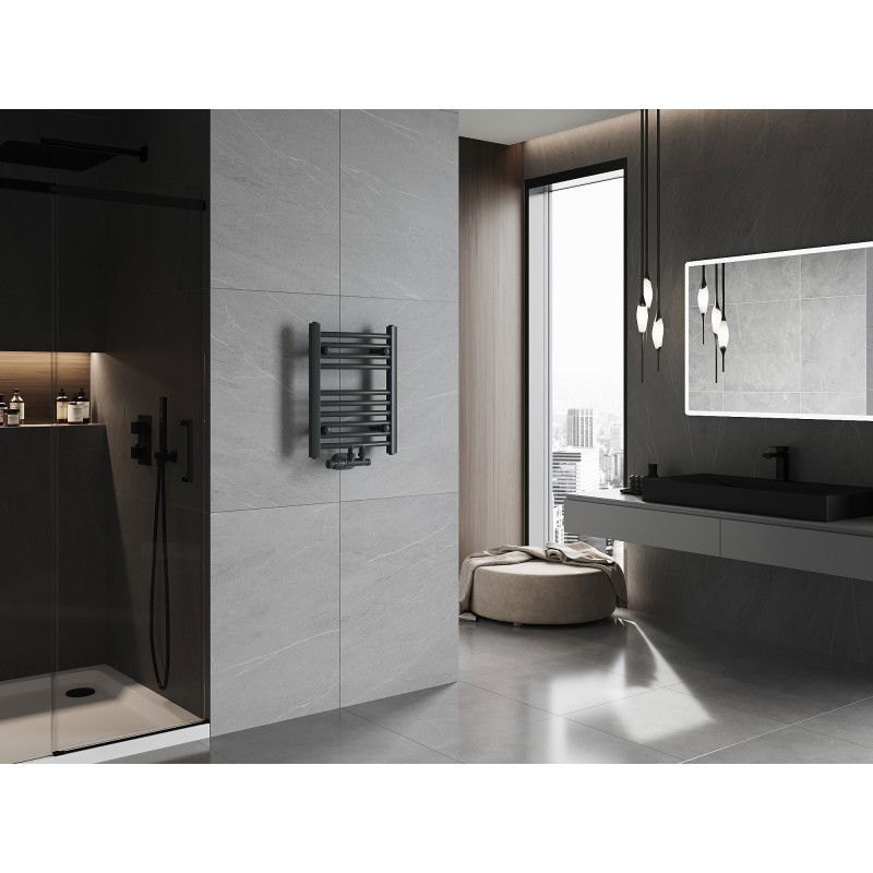 Mexen Ares radiatore da bagno 500 x 400 mm, 179 W, antracite - W102-0500-400-00-66