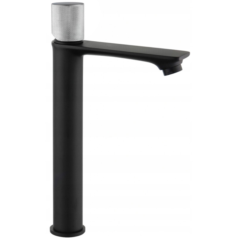 Mexen Royo One kõrge kraanikaussegisti, kroom/must - 72211-77