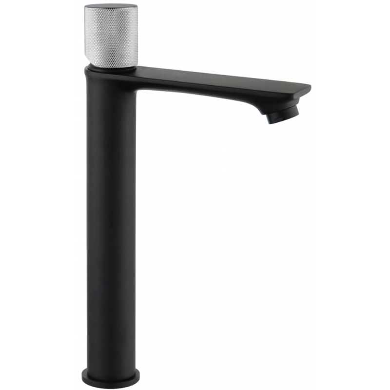 Mexen Royo One korkea pesuallashana, kromi/musta - 72211-77