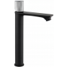 Mexen Royo One robinet de lavabo haut, chrome/noir - 72211-77