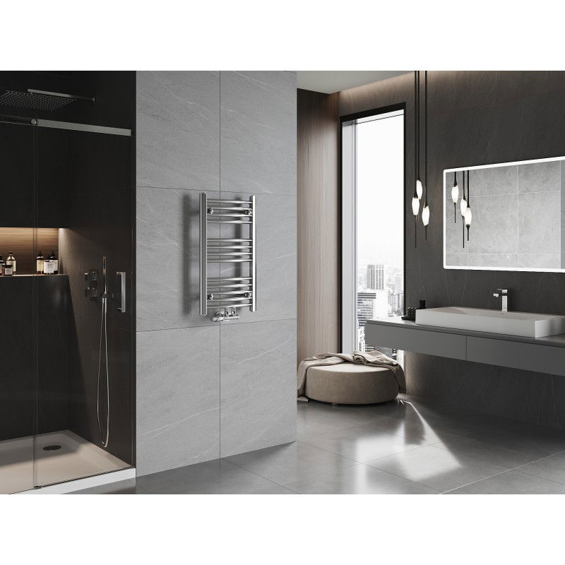 Mexen Ares Buedzëmmer Heizkierper 700 x 400 mm, 189 W, Chrom - W102-0700-400-00-01