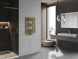 Mexen Ares radiador de casa de banho 700 x 400 mm, 189 W, dourado - W102-0700-400-00-50