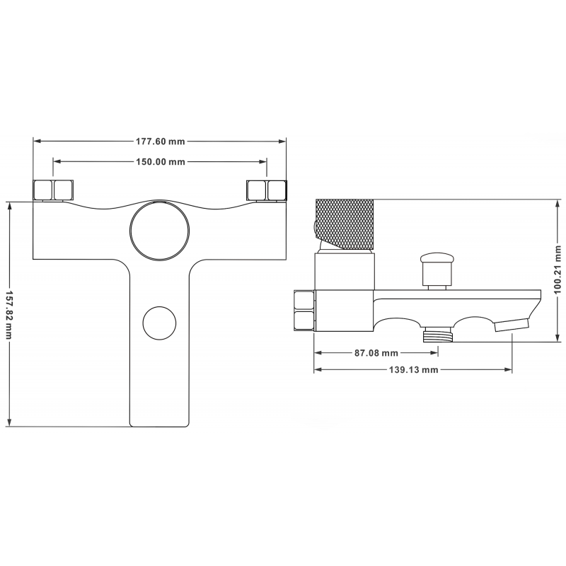 Mexen Royo One bath tap, chrome - 72231-00
