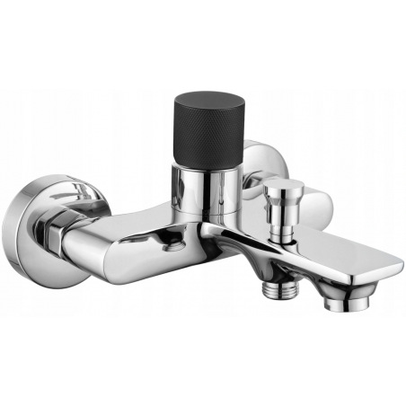 Mexen Royo One grifo para bañera, cromo/negro - 72231-07