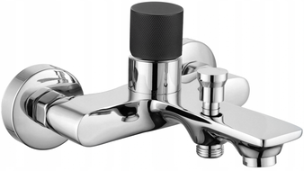 Mexen Royo One robinet de baignoire, chrome/noir - 72231-07