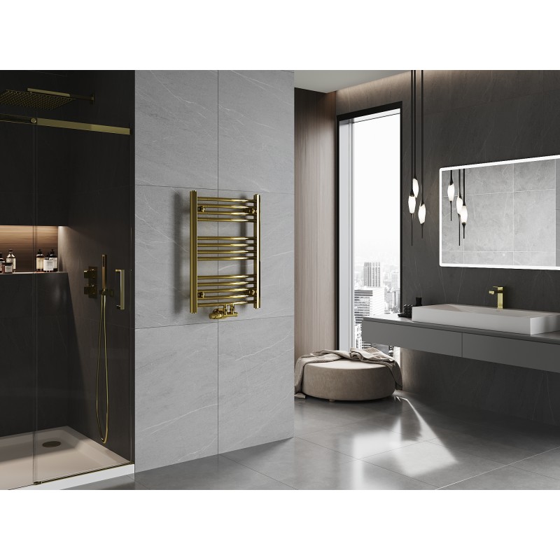 Mexen Ares Badezimmerheizkörper 700 x 500 mm, 226 W, gold - W102-0700-500-00-50