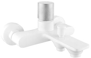 Mexen Royo One badkarblandare, vit/krom - 72231-22