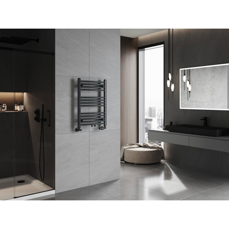 Mexen Ares Buedzëmmerheizung 700 x 500 mm, 286 W, Anthrazit - W102-0700-500-00-66