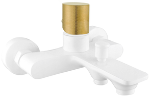 Mexen Royo One robinet de baignoire, blanc/or - 72231-25