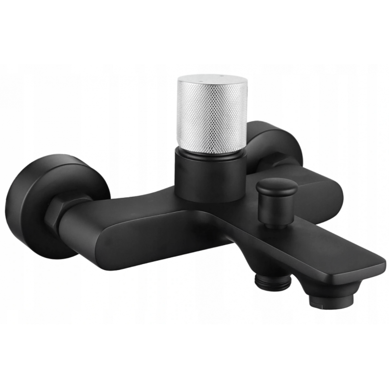 Batterie de baignoire Mexen Royo One, noir/chrome - 72230-77