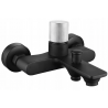 Mexen Royo One bath tap, black/chrome - 72230-77