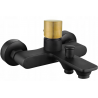 Mexen Royo One bath tap, black/gold - 72230-75