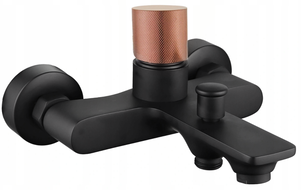 Mexen Royo One Badebatterie, schwaarz/rosagold - 72230-76