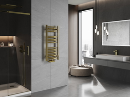 Mexen Ares radiador de casa de banho 900 x 400 mm, 246 W, dourado - W102-0900-400-00-50