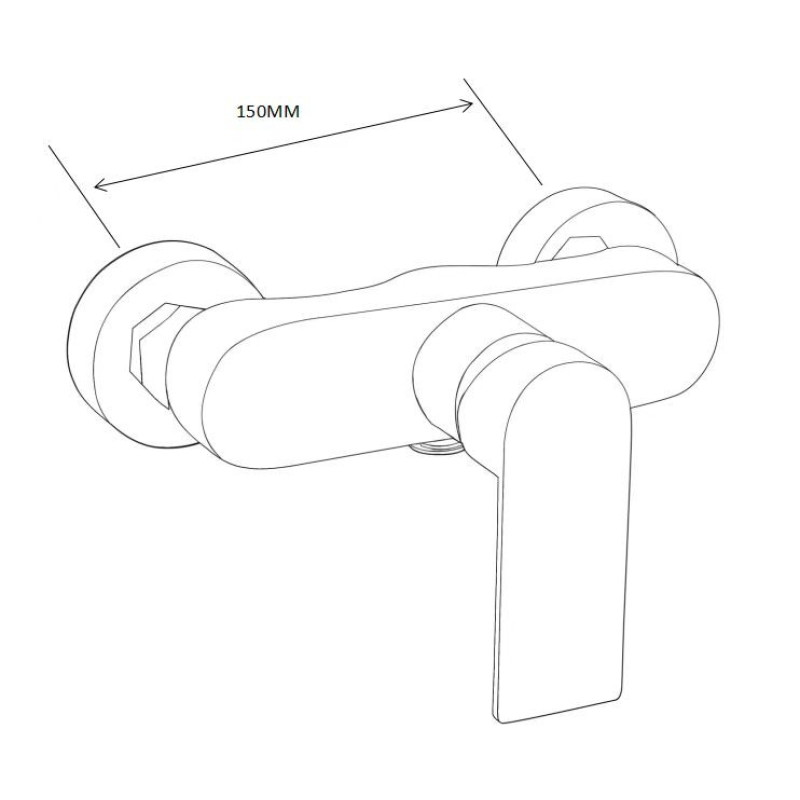 Mexen Royo shower faucet, chrome - 72240-00