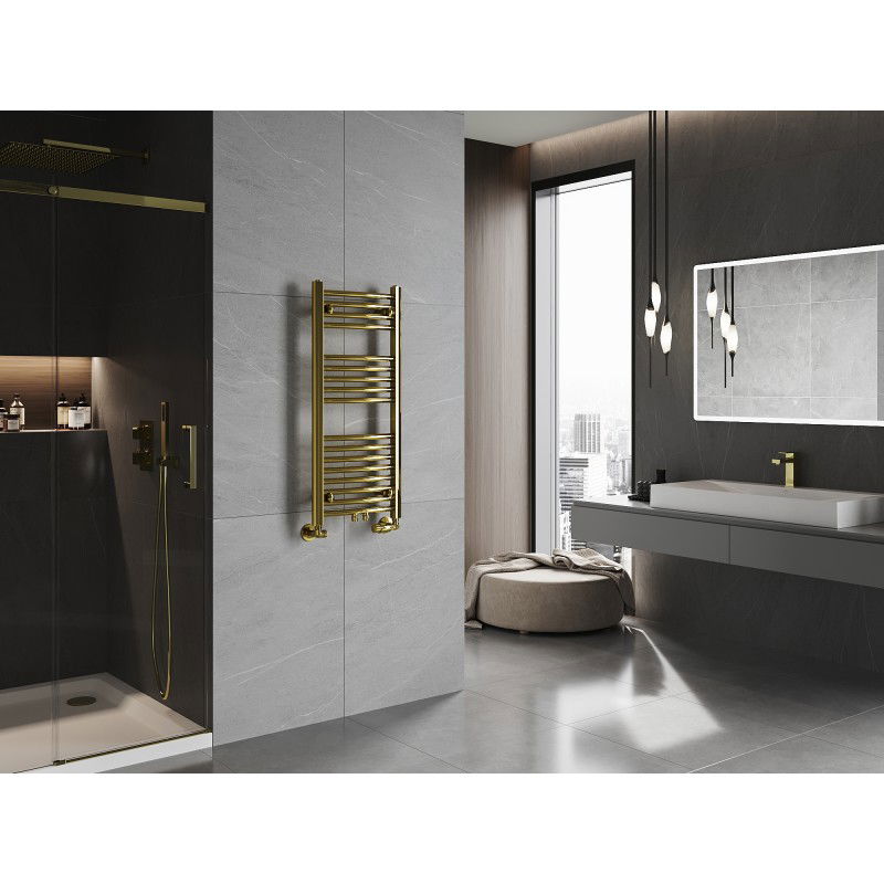 Mexen Ares radiador de casa de banho 900 x 400 mm, 246 W, dourado - W102-0900-400-00-50