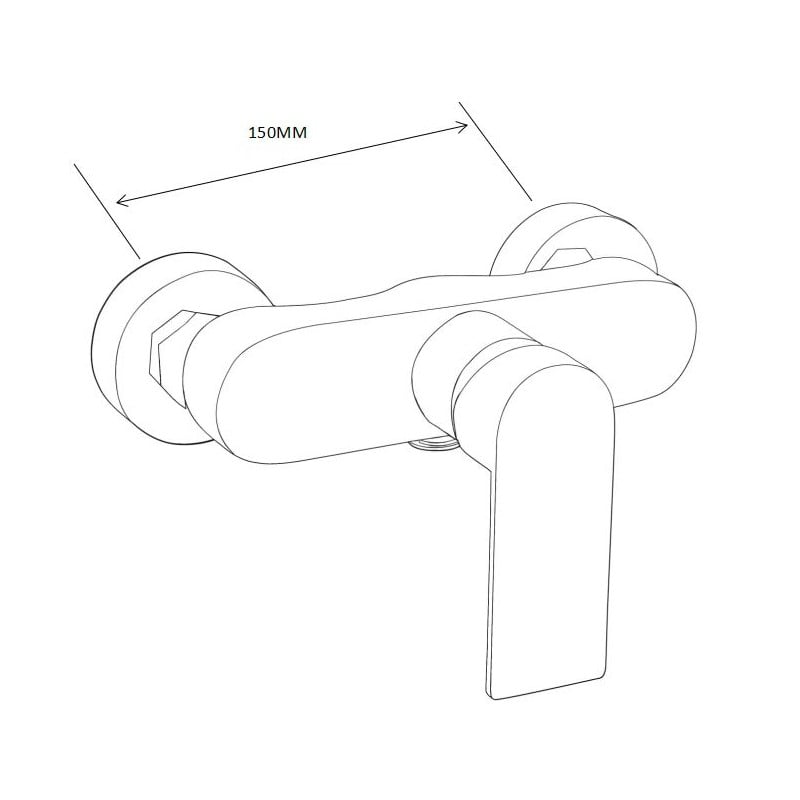 Mexen Royo shower faucet, white - 72240-20