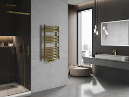 Mexen Ares radiador de casa de banho 900 x 500 mm, 294 W, dourado - W102-0900-500-00-50