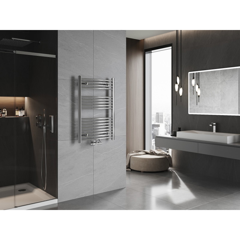 Mexen Ares grzejnik łazienkowy 900 x 600 mm, 342 W, chrom - W102-0900-600-00-01