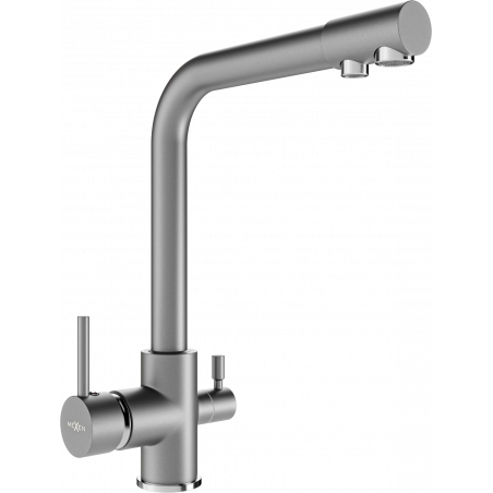 Mexen Duero kitchen faucet, gray - 671600-61