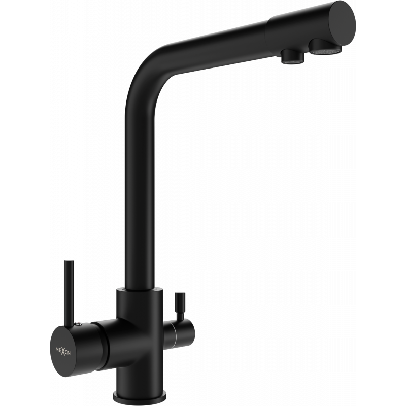 Mexen Duero grifo de cocina, negro - 671600-70