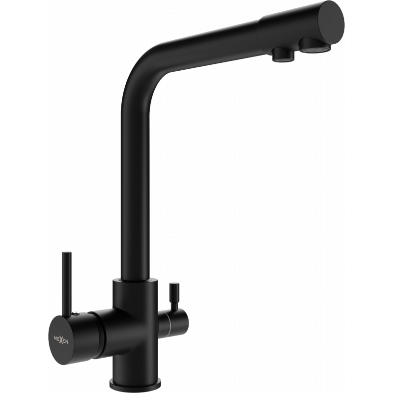 Mexen Duero torneira de cozinha, preta - 671600-70