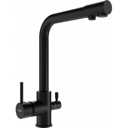 Mexen Duero grifo de cocina, negro - 671600-70