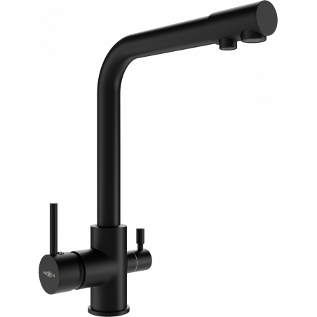 Mexen Duero torneira de cozinha, preta - 671600-70