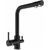 Mexen Duero kitchen faucet, black speckled - 671600-76