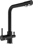Mexen Duero kitchen faucet, black speckled - 671600-76