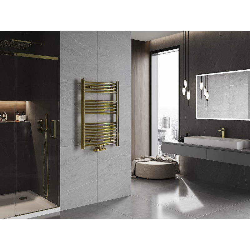 Mexen Ares badrumsradiator 900 x 600 mm, 342 W, guld - W102-0900-600-00-50