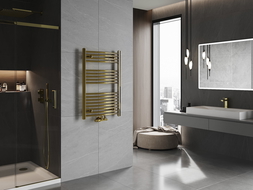 Mexen Ares badrumsradiator 900 x 600 mm, 342 W, guld - W102-0900-600-00-50