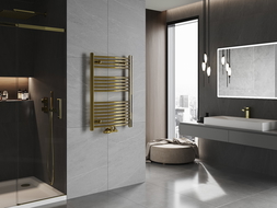 Mexen Ares radiador de casa de banho 900 x 600 mm, 342 W, dourado - W102-0900-600-00-50