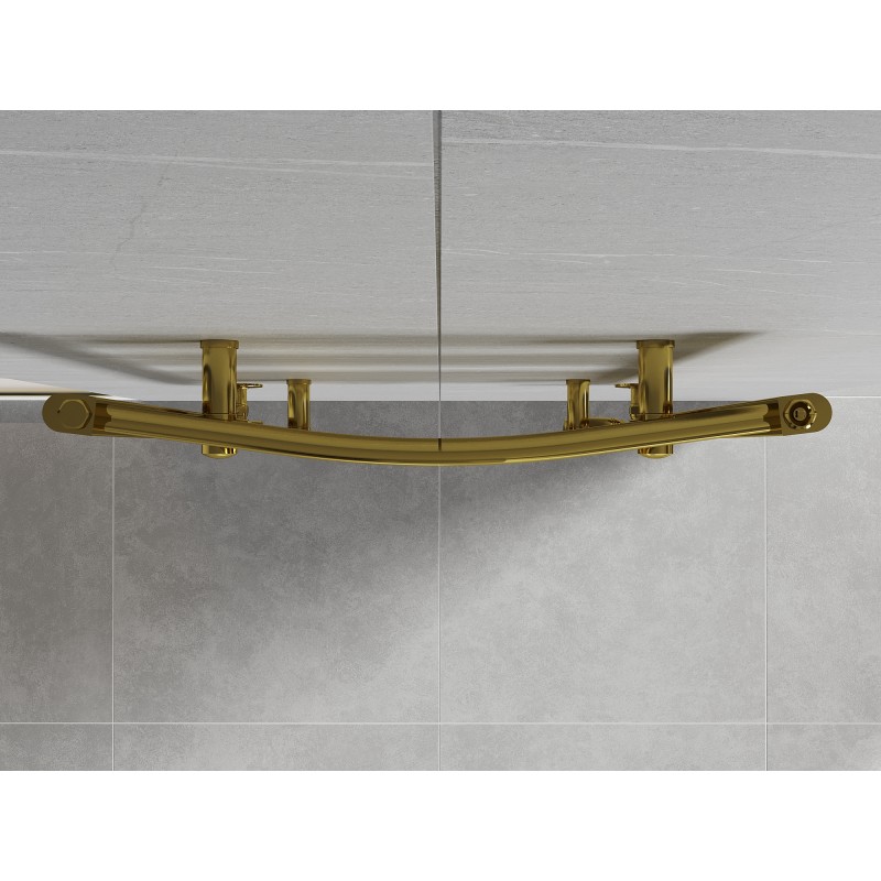 Mexen Ares grzejnik łazienkowy 900 x 600 mm, 342 W, złoty - W102-0900-600-00-50