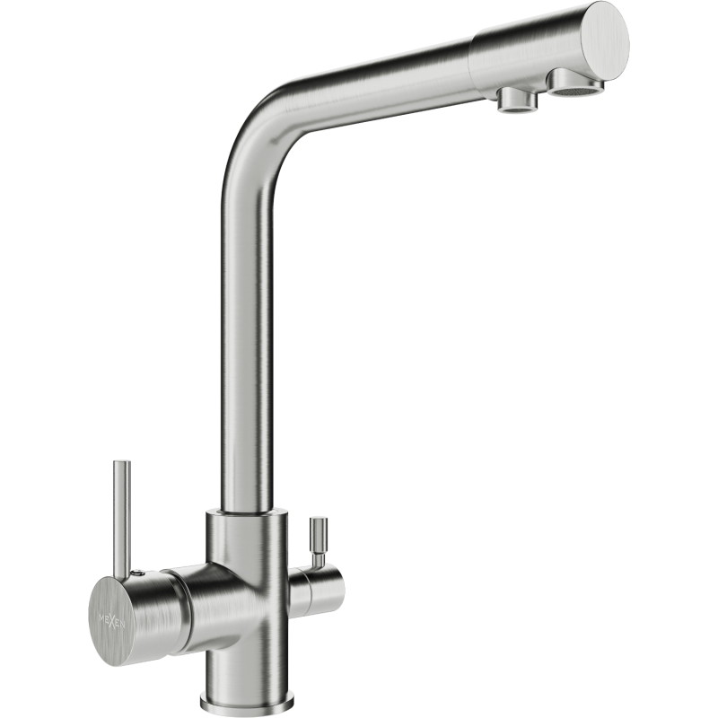 Mexen Duero kitchen faucet, stainless steel - 671600-99