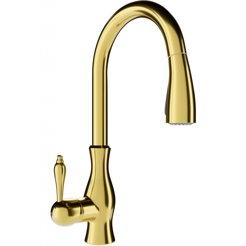 Mexen Savita torneira de cozinha, dourada - 672601-50