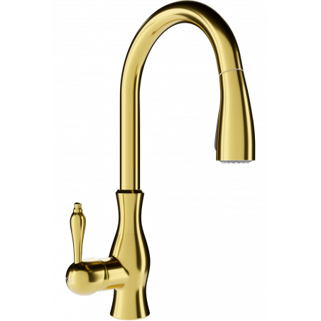 Mexen Savita virtuves jaucējkrāns, zelta - 672601-50
