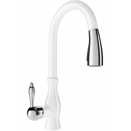 Mexen Savita robinet de cuisine, blanc - 672601-20