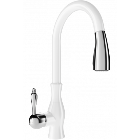 Mexen Savita rubinetto da cucina, bianco - 672601-20