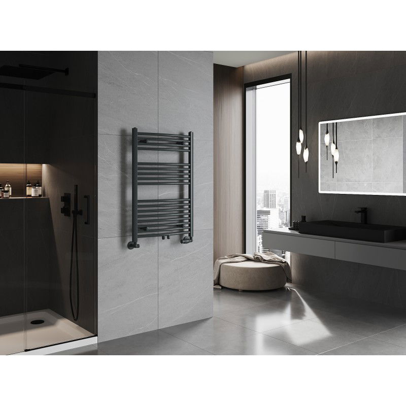 Mexen Ares καλοριφέρ μπάνιου 900 x 600 mm, 433 W, ανθρακί - W102-0900-600-00-66