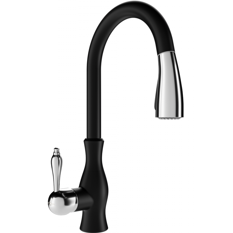Mexen Savita Küchenarmatur, schwarz - 672601-70
