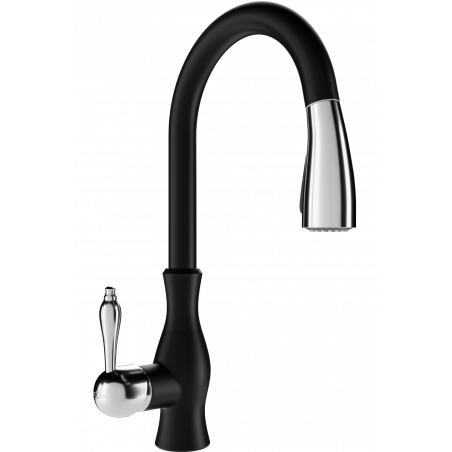 Mexen Savita Küchenarmatur, schwarz - 672601-70