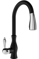 Mexen Savita kitchen faucet, black - 672601-70