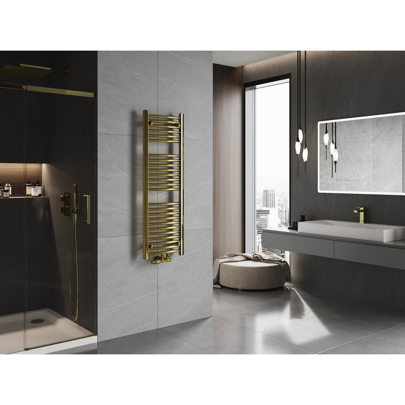 Mexen Ares radiador de baño 1200 x 400 mm, 349 W, dorado - W102-1200-400-00-50